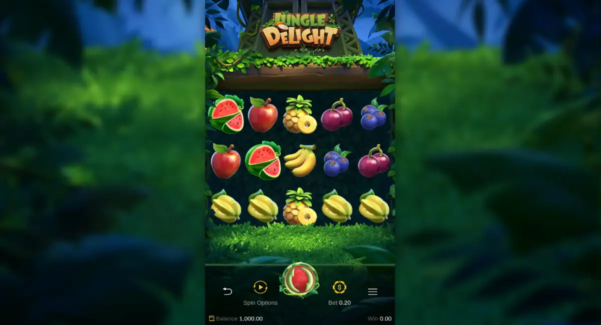 Símbolos do slot Jungle Delight